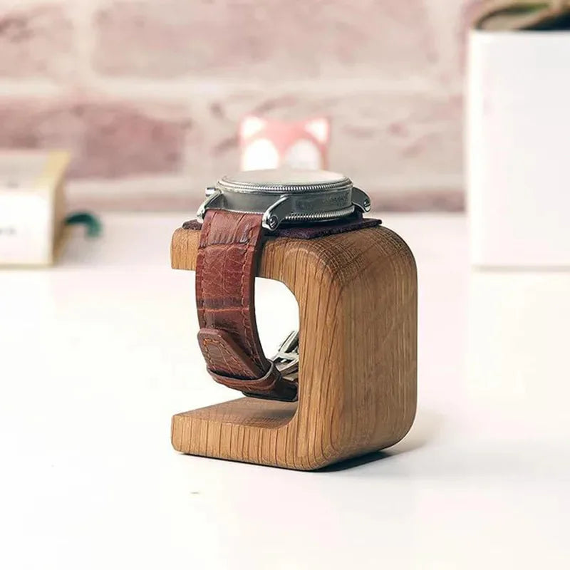 Wooden Watch Holder Jewelry Organizer Display Stand For Bracelet Ring Watch Display Solidwood Watch Stand Peaceful Pleasures Health and Wellness