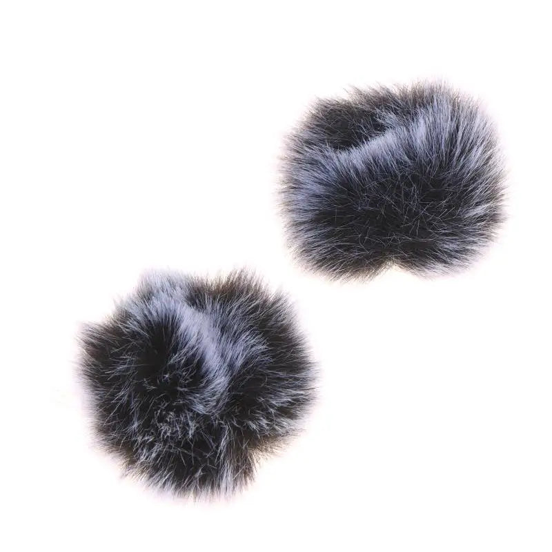 2/4PCS 4cm Universal Lavalier Microphone Furry Windscreen Fur Windshield Wind Muff Soft Microphone Accessories Peaceful Pleasures Health and Wellness