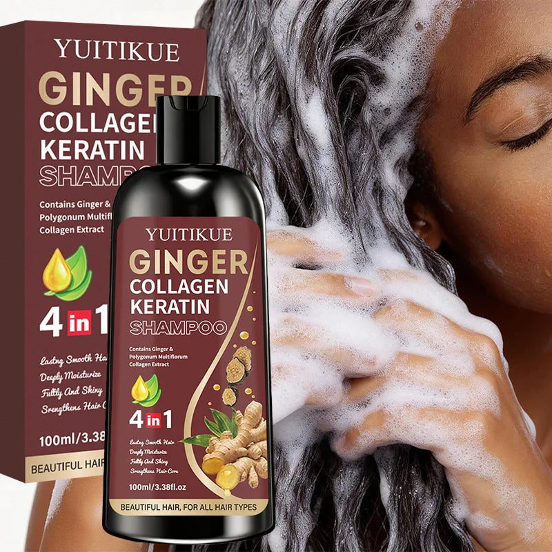 YUITIKUE Ginger Collagen Shampoo – Smooth & Glossy Hair