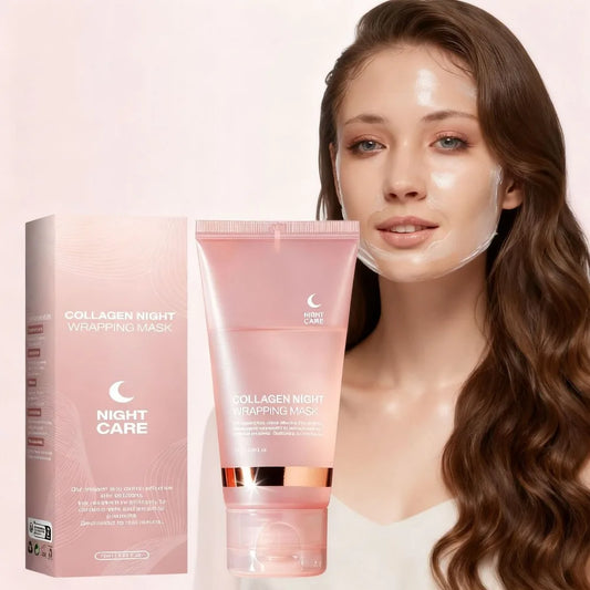 Korean Night Collagen Sleep Mask: Gently Firms, Reduces Puffiness for Refined Contours & Glass-Like Skin Peaceful Pleasures Health and Wellness