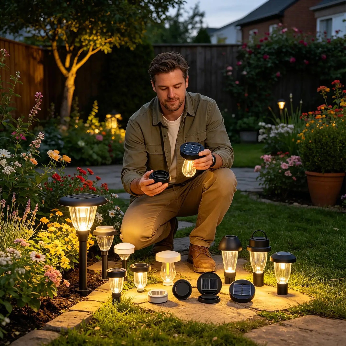 Solar Lights Replacement Top 4 Piece Waterproof LED High Brightness Replacement Solar Light Parts For 7.4-8cm Lamp Garden Peaceful Pleasures Health and Wellness