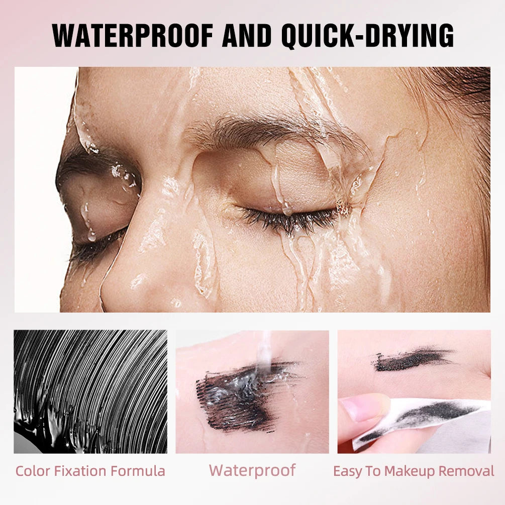 Eyelashes Lengthening Mascara Waterproof Long Lasting Silky Lash Black Eyelashes Extension Make Up Beauty Eye Korean Cosmetic Peaceful Pleasures Health and Wellness