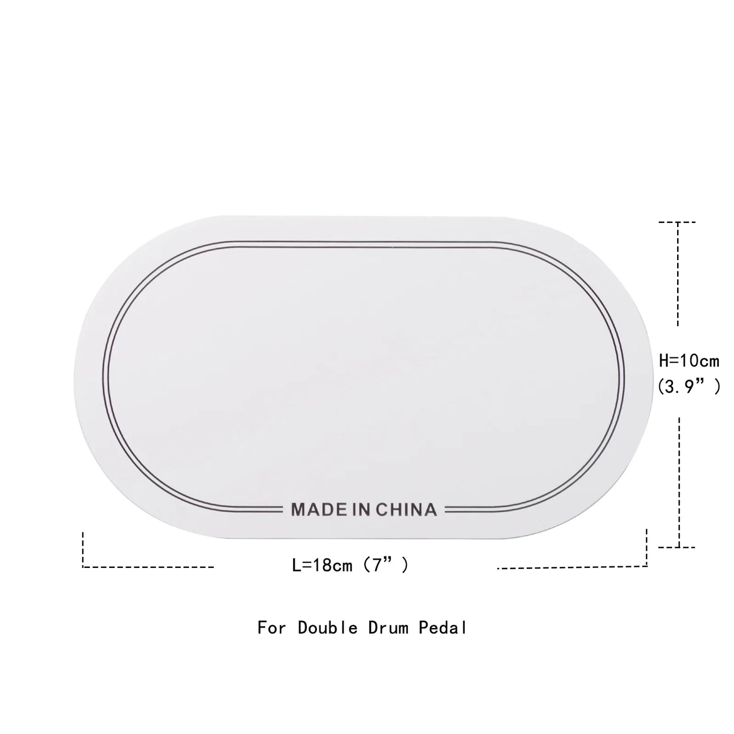 Single Double Pedal Patch Bass Drum Drumhead Kick Pad Protector Parts