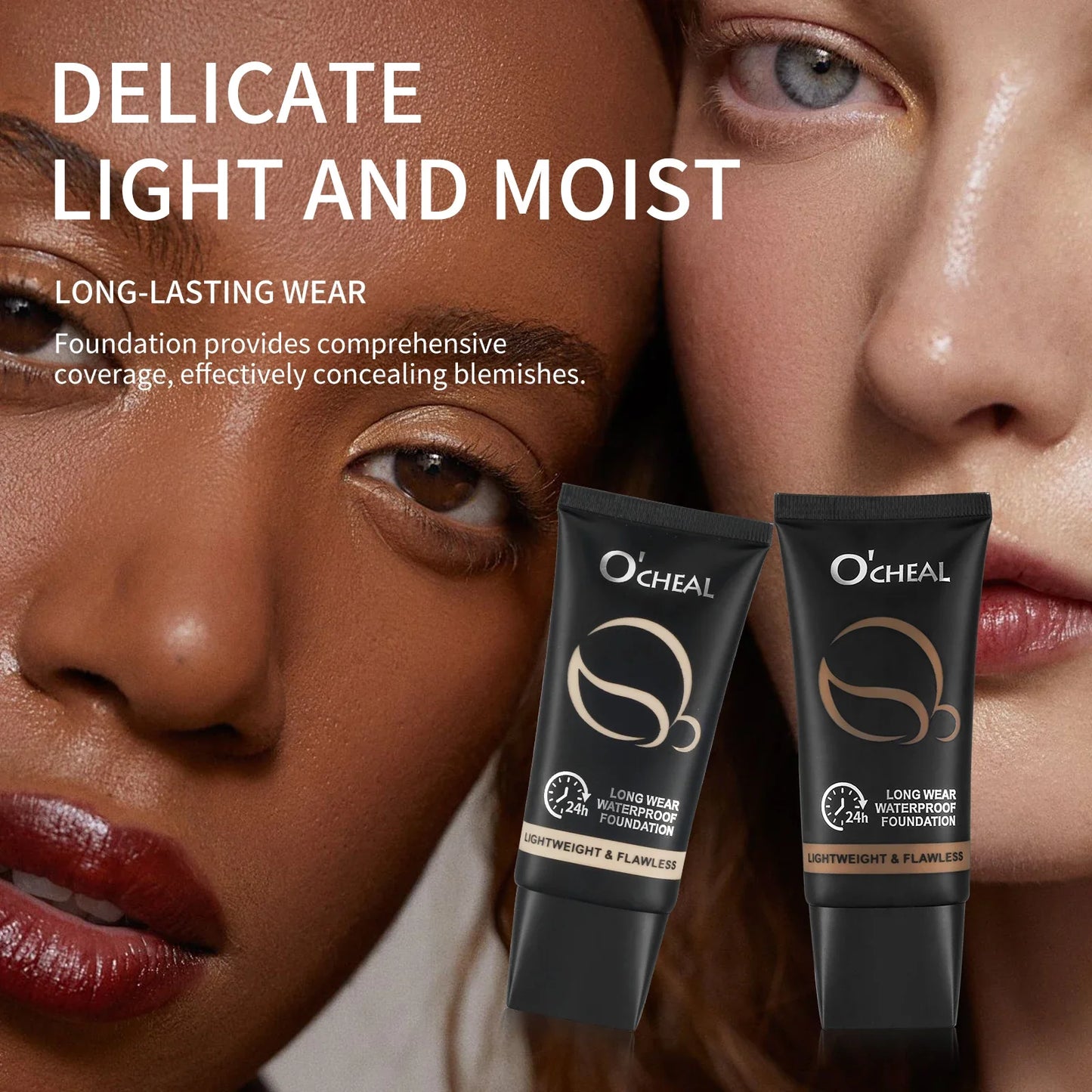 O'Cheal 60g Full Coverage Foundation Cream – Matte & Waterproof