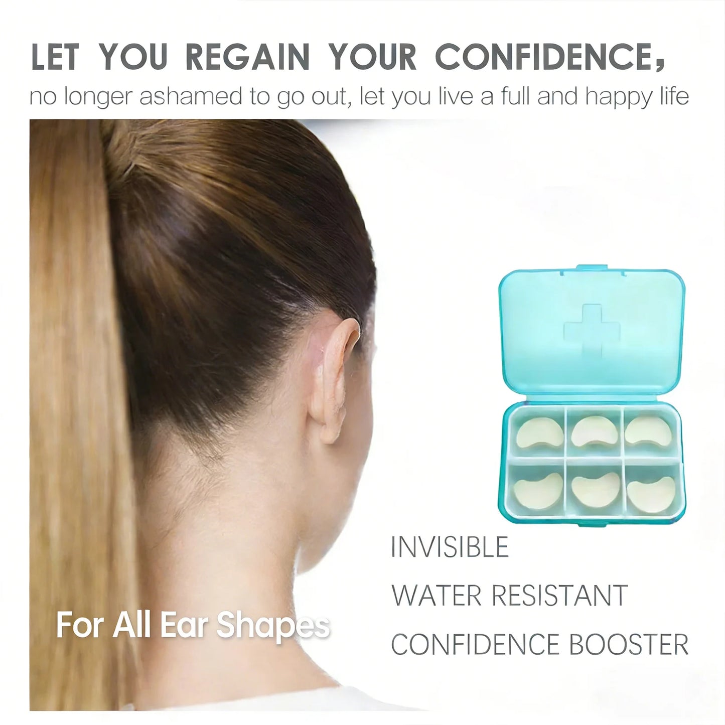 Typed Waterproof Ear Patch Correcting Ear Protrusion Reshape Ears Contour Long-Lasting Supporting Comfort Cosmetic Ear Corrector Peaceful Pleasures Health and Wellness