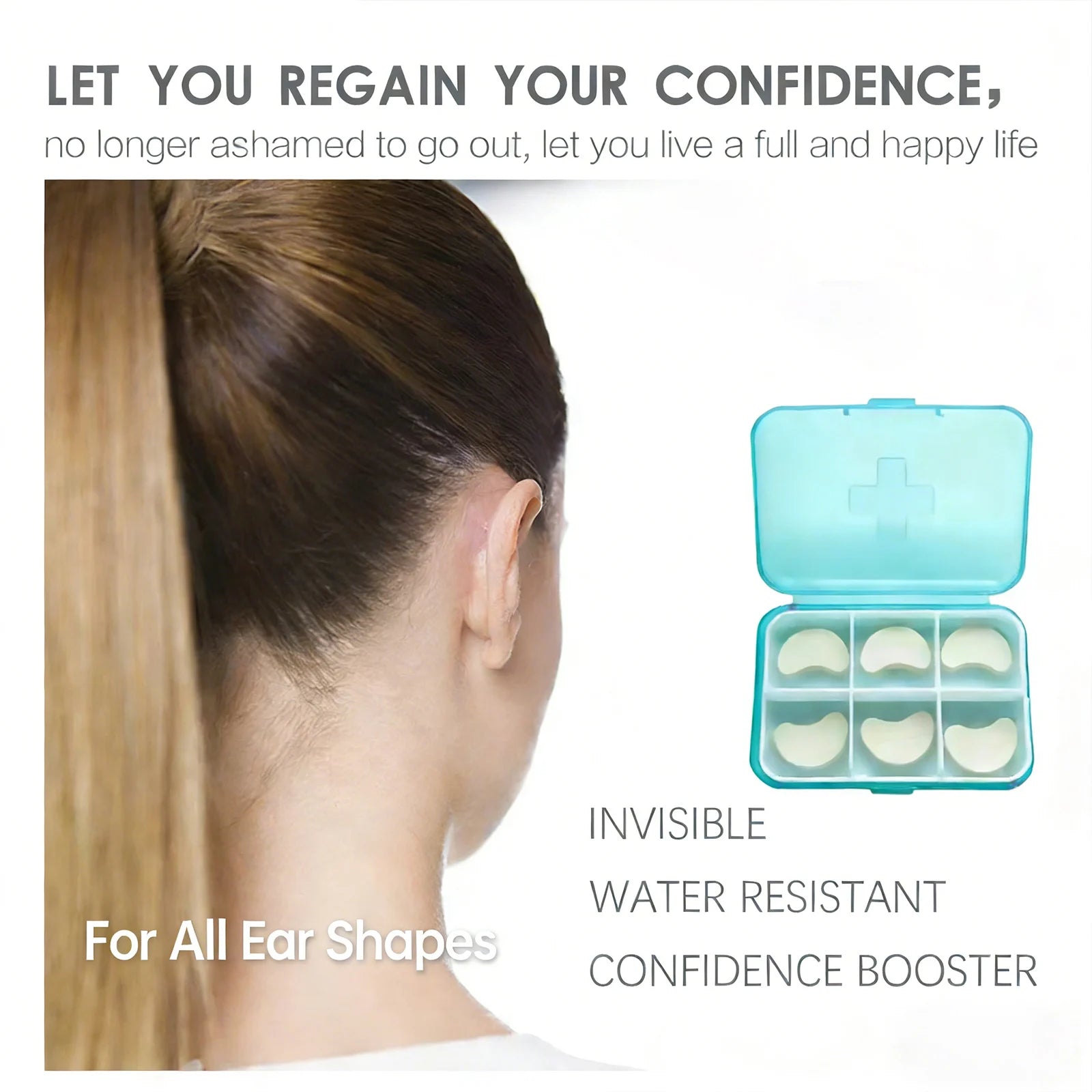 Typed Waterproof Ear Patch Correcting Ear Protrusion Reshape Ears Contour Long-Lasting Supporting Comfort Cosmetic Ear Corrector Peaceful Pleasures Health and Wellness