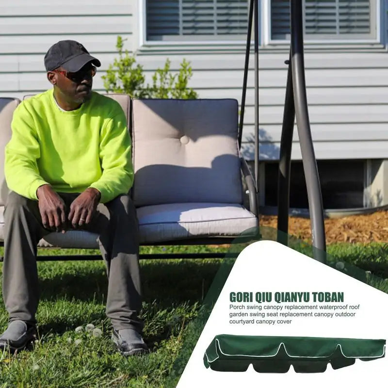 Swing Canopy Replacement Top Waterproof Canopy Swings Top Rain Cover Yard Sunshade Cloth Waterproof Canopy Swings Top Rain Cover Peaceful Pleasures Health and Wellness