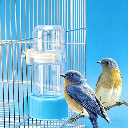 Automatic Hanging Bird Water Dispenser – Parrot & Cage Feeder Bird Cage Waterer Oasis Select White