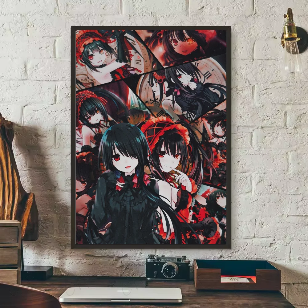 Tokisaki Kurumi Date A Live Anime Poster | HD Waterproof Wall Art Anime Wall Poster Peaceful Pleasures Health and Wellness