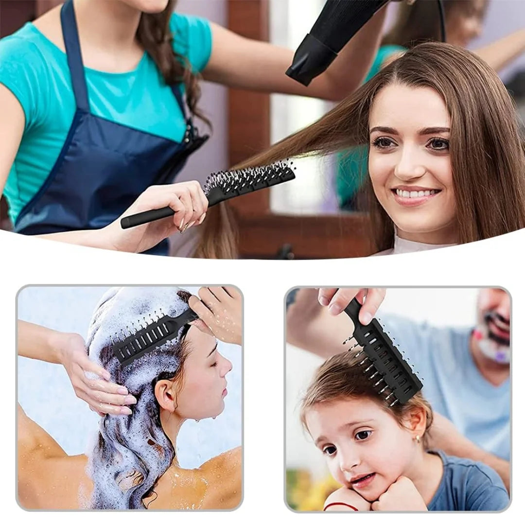 Barber Comb Fish Bone Shape Hair Brush - Hairdressing Dyeing Comb Styling Tool Professional Salon Supplies Peaceful Pleasures Health and Wellness