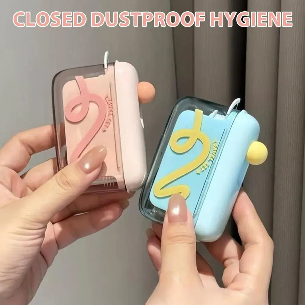 Dental Floss Pick Dispenser Dental Floss Storage Box Pop UP Design Floss Dispenser Refillable Toothpick Teeth Cleaning Tool for Peaceful Pleasures Health and Wellness