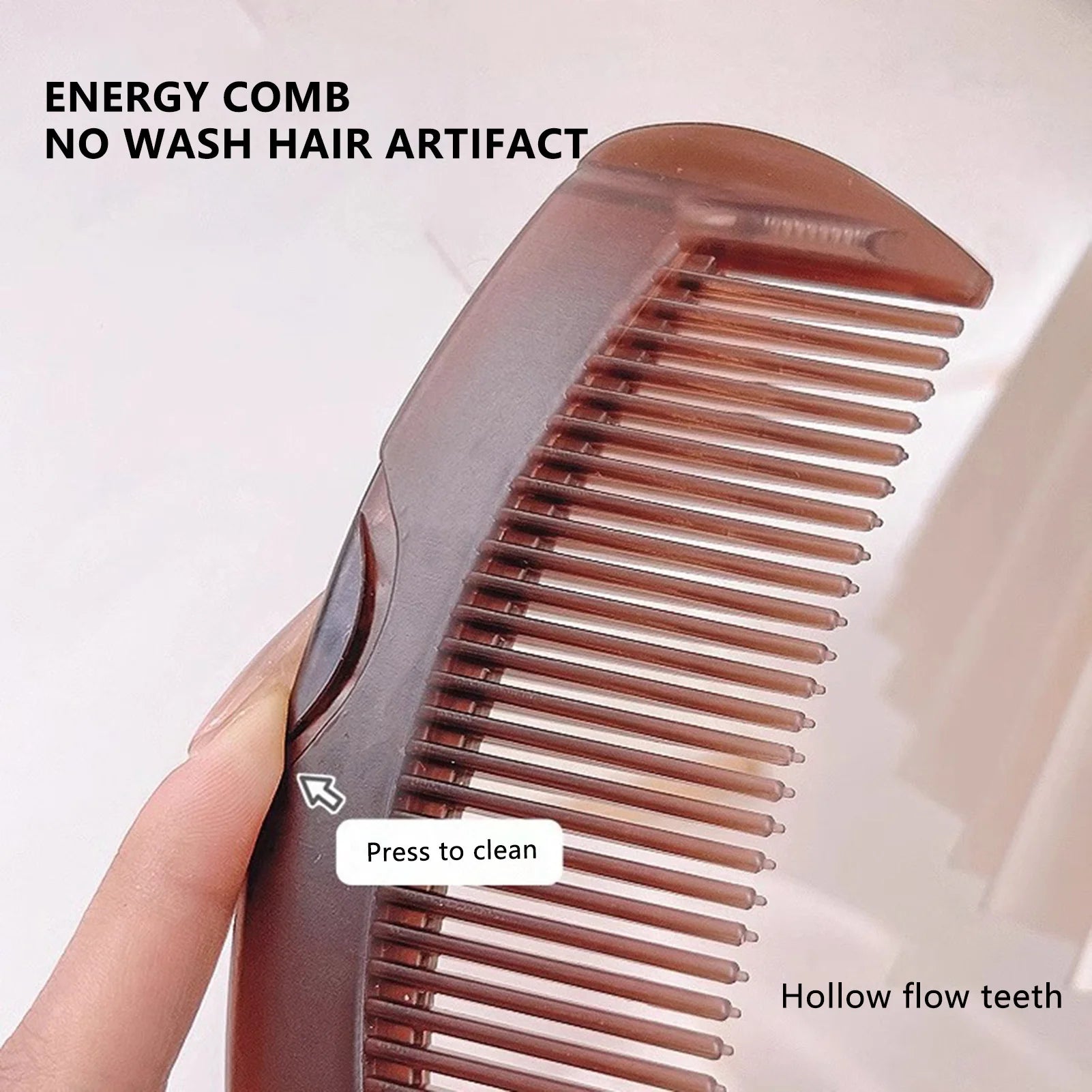 Dandruff Removal Scalp Hair Combs Hair Dressing Comb Self-Cleaning Anti-Static Massage brushes Hair Care Styling tools Peaceful Pleasures Health and Wellness