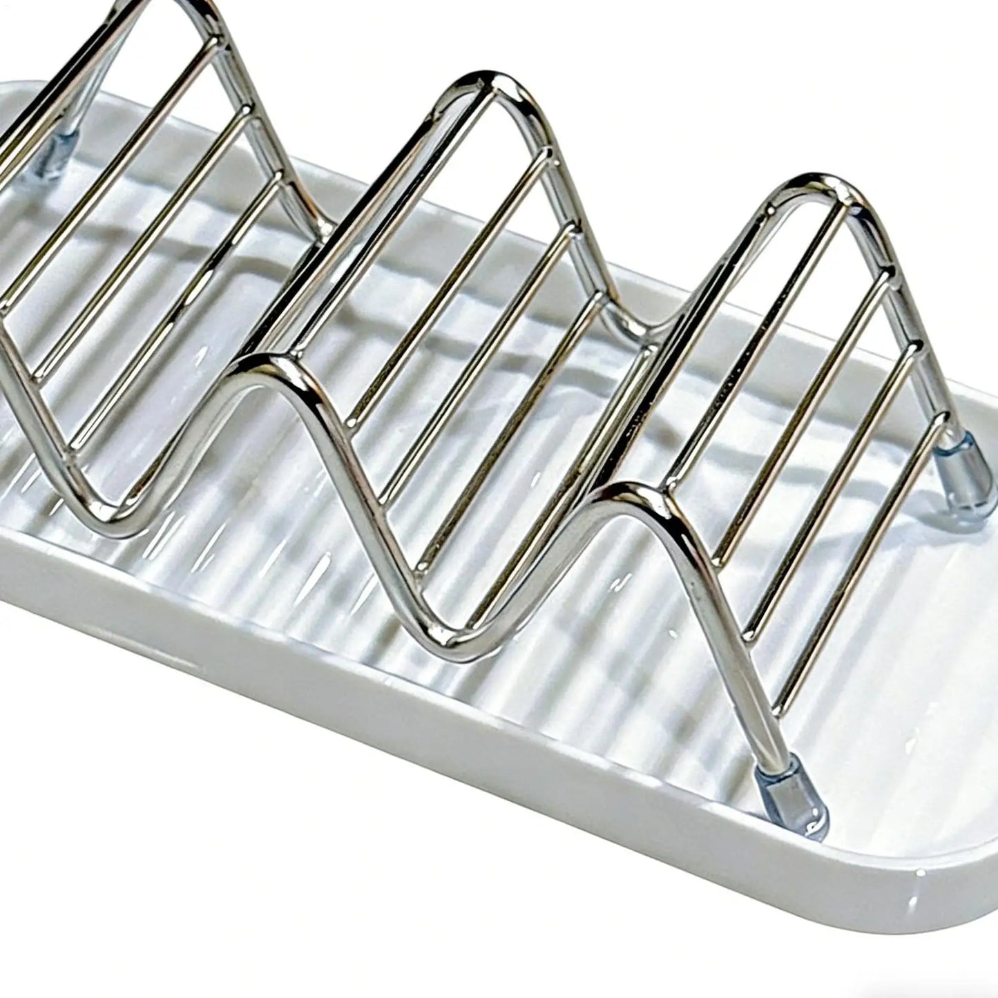 Stainless Steel Soap Dish with Draining Tray | Bathroom Rack