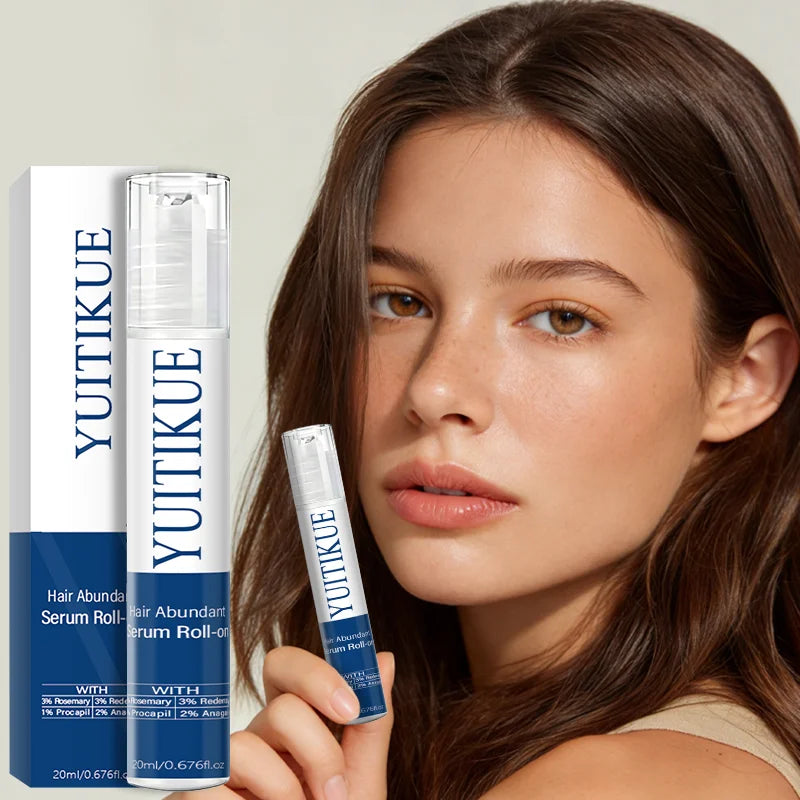 YUITIKUE Hair Abundant Serum Roll-on with Rosemary Redensyl Procapil Anagain Hair Care Scalp Treatment Serum 20ml Peaceful Pleasures Health and Wellness