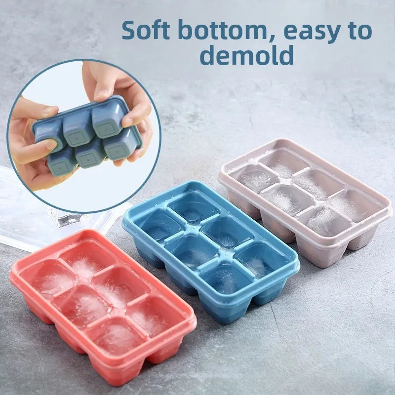 1/2pcs Homemade silicone DIY ice freezer for summer use, personalized ice making box, whiskey cube ice freezer box Peaceful Pleasures Health and Wellness