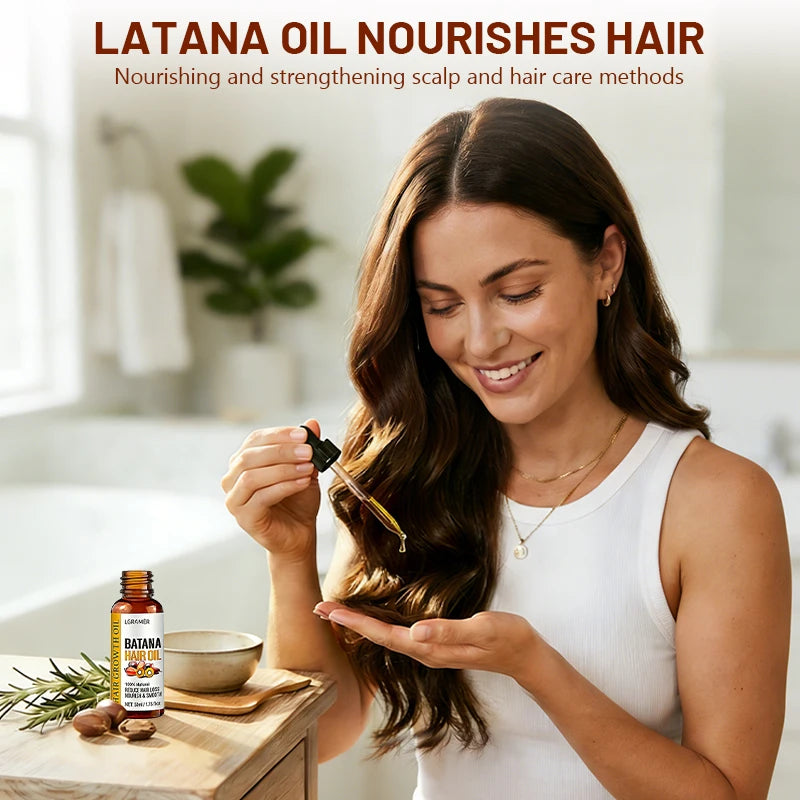Bataná Hair Oil Care Oil Rapidly Promotes Hair Growth Prevent Hair Loss Strengthens Hair Nourishes and Softens Hair Care Product Peaceful Pleasures Health and Wellness