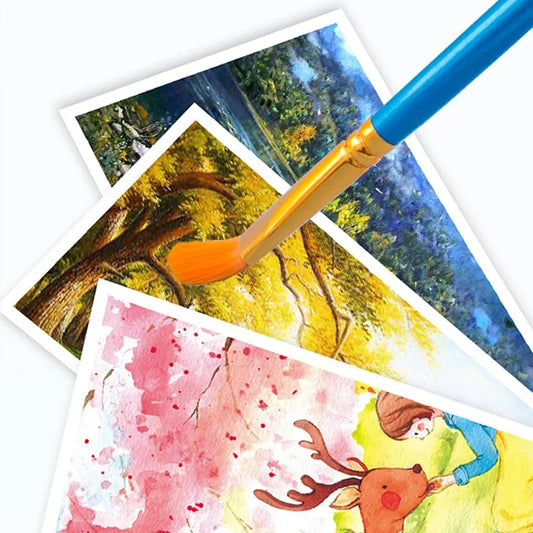 10pcs Paint Brushes Set Painting Art Brush For Acrylic Oil Watercolor Artist Professional Kits Peaceful Pleasures Health and Wellness Default Title