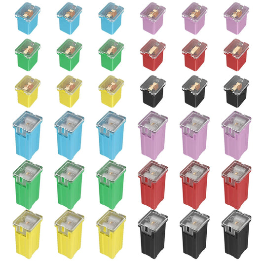 DaierTek 36Pcs Jcase Fuse Assortment Kit – 20A 30A 40A 50A 60A 80A Peaceful Pleasures Health and Wellness 36PCS United States