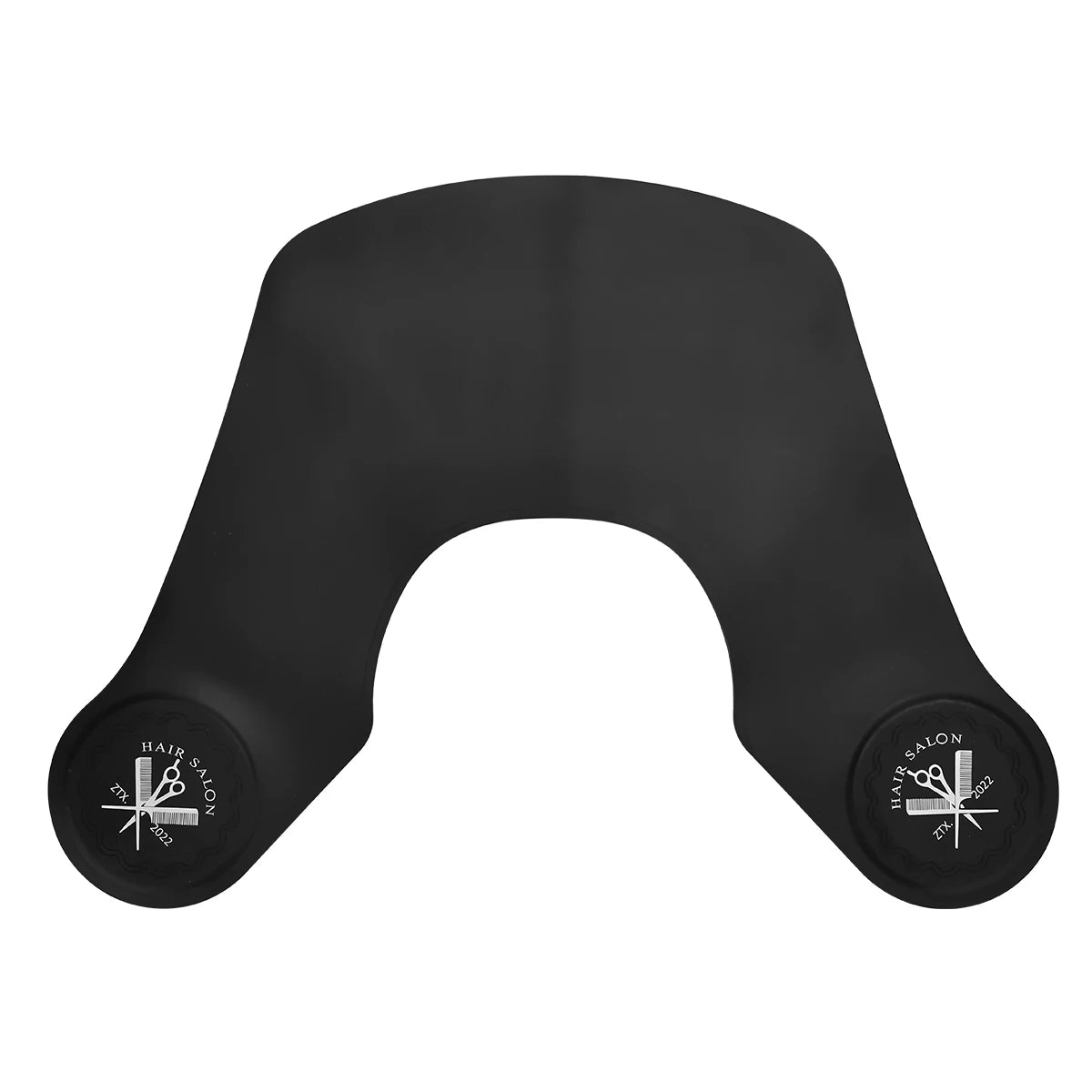 Black Silicone Waterproof Barber Hair Cutting Collar Hair Dyeing Shawls Neck Wrap Guard Haircut Shoulder Pad Scarf Styling Tool Peaceful Pleasures Health and Wellness A logo