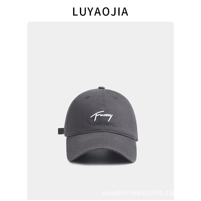 Women's Korean Embroidered Baseball Cap | Sun Protection Hat