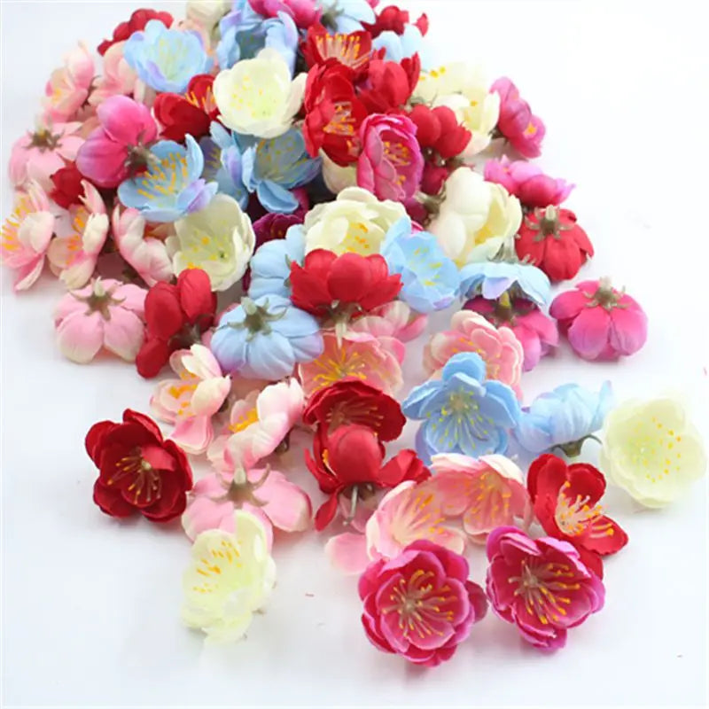 Artificial Sakura Silk Flower Heads 30/60pcs – Wedding Décor