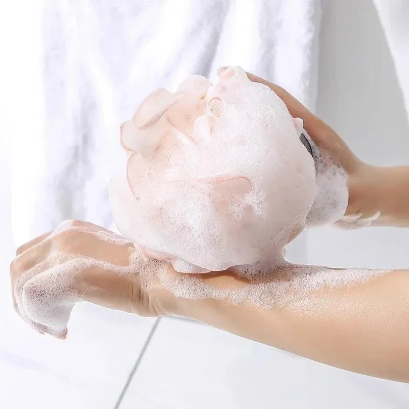 Lace Bath Balls High-end Body Cleaning Tool New Non-scattering Super Soft Bath Flower Scrubbing Bath Balls Bathroom Accessories Peaceful Pleasures Health and Wellness