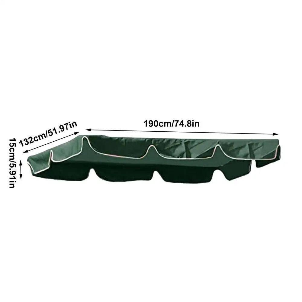 Swing Canopy Replacement Top Waterproof Canopy Swings Top Rain Cover Yard Sunshade Cloth Waterproof Canopy Swings Top Rain Cover Peaceful Pleasures Health and Wellness 190 132 15CM
