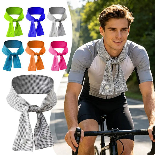 Sports Quick-drying Ice Towel Summer Outdoor Running Cycling Camp Ice Bib Lightweight Comfortable Wipe Sweat Ice Cooling Scarf Peaceful Pleasures Health and Wellness