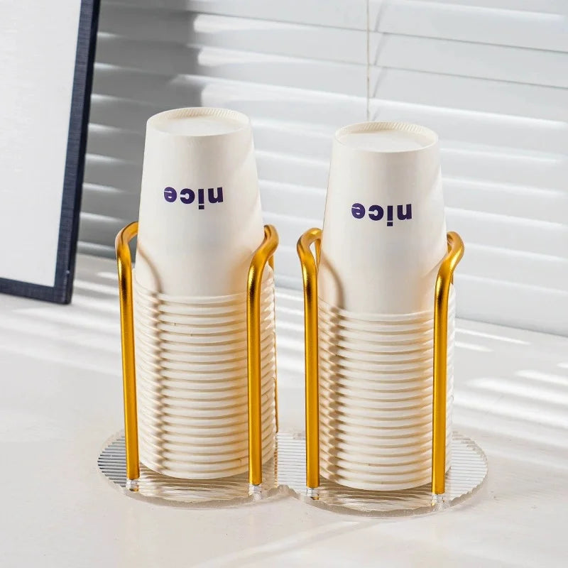 Acrylic Disposable Cup Holder Rack – Single & Double Base