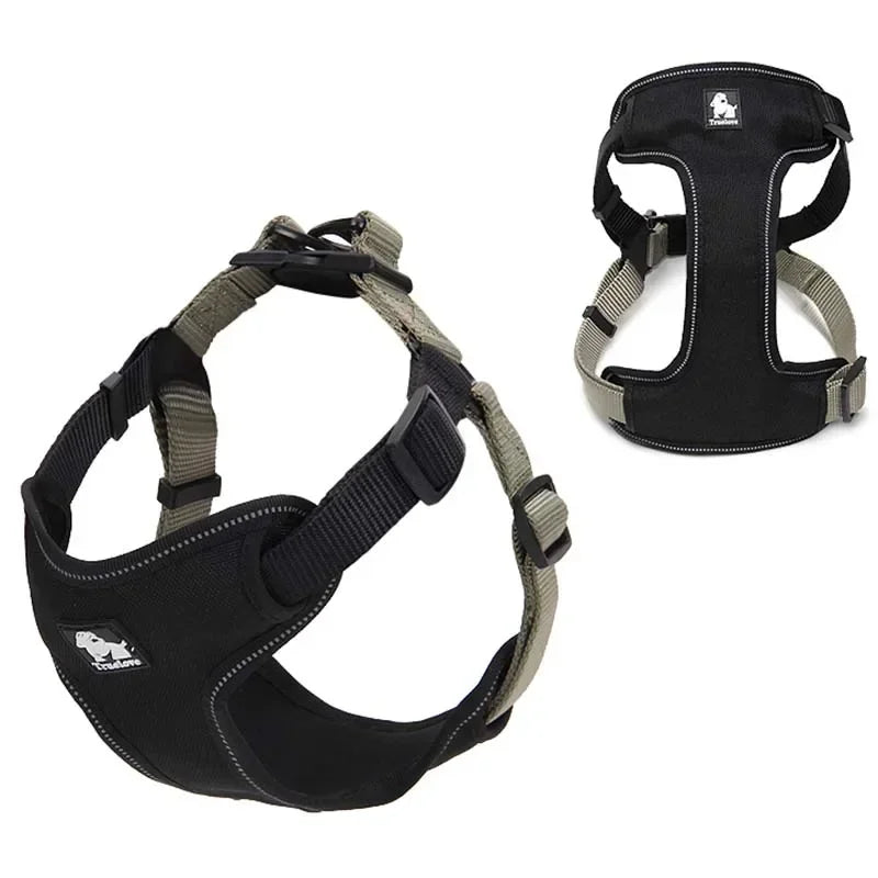 Truelove Padded Reflective Dog harness Vest Pet Step in Harness Adjustable No Pulling Pet Harnesses for Small Medium Dog TLH5951 Peaceful Pleasures Health and Wellness khaki L China Mainland