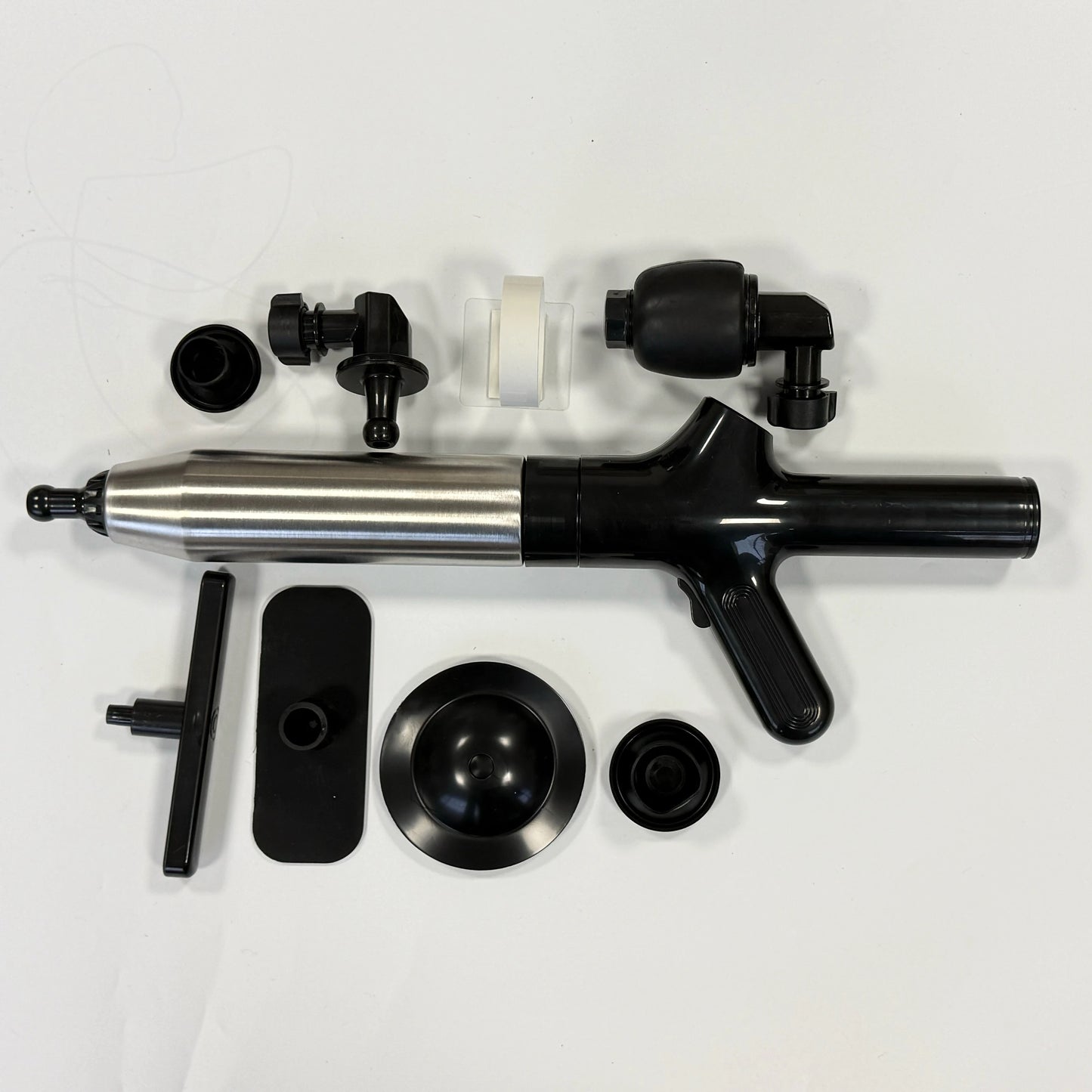 High Pressure Air Drain Blaster Bathroom Sink Sewer Drain Clog Remover Tools Stainless Steel Toilet Plunger Pipeline Unclogger Peaceful Pleasures Health and Wellness SKY BLUE