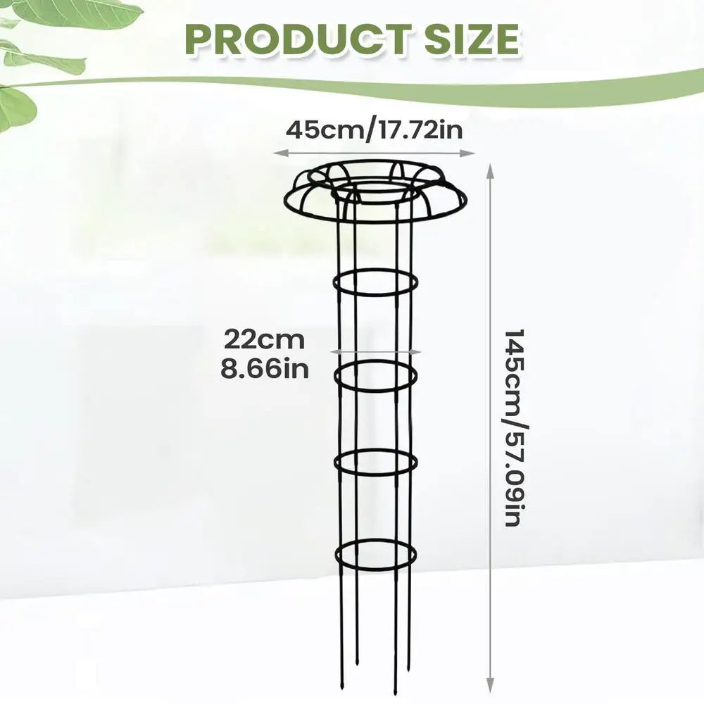 Vertical Garden Trellis Artistic Landscaping Pole Outdoor Umbrella Trellis Tower For Vines Flowers Pea Bean Tomato Clematis Peaceful Pleasures Health and Wellness L China Mainland