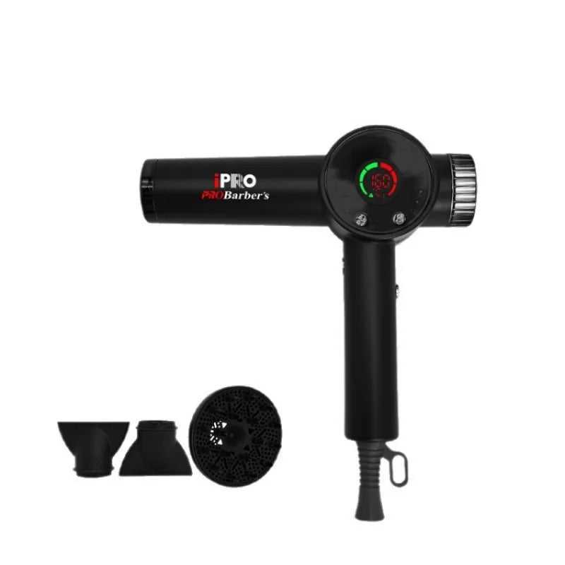 New Intelligent Brushless High-Speed Hair Dryer, Negative Ion Hair Care, High-Power Hair Salon, Exclusively For Hairdressers Peaceful Pleasures Health and Wellness Black 220V-240V EU Plug