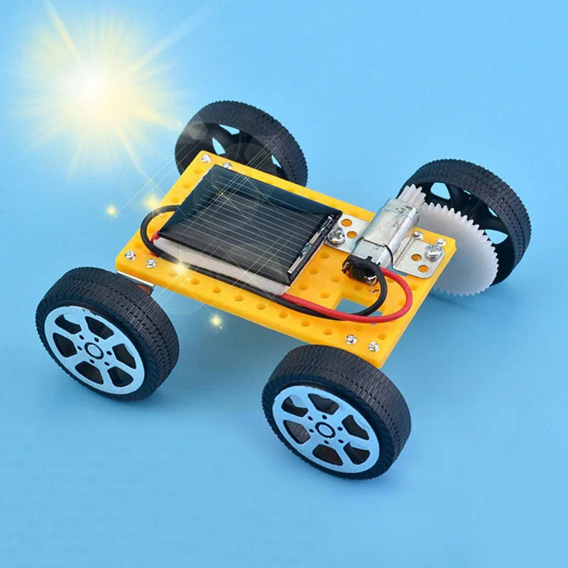 Solar Car Toy for Kids STEM Solar Kit DIY Assembled Energy Powered Car - Eco Friendly Educational Science Toy Gift for Children Peaceful Pleasures Health and Wellness