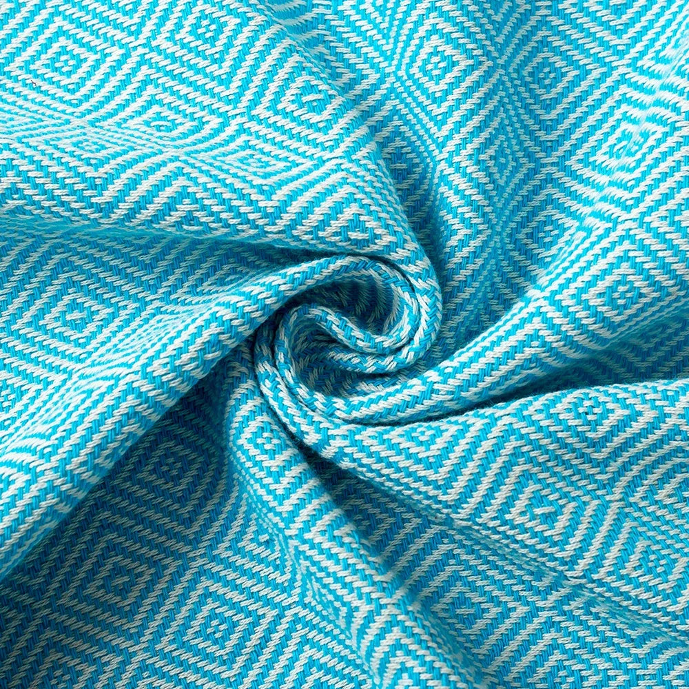 Cotton Turkish Beach Towel | Diamond Grid Quick-Dry 100×180cm