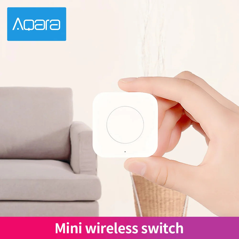 Aqara Smart Wireless Switch Smart Remote One Key Control Intelligent Application Home Security APP Control Work with Homekit Peaceful Pleasures Health and Wellness