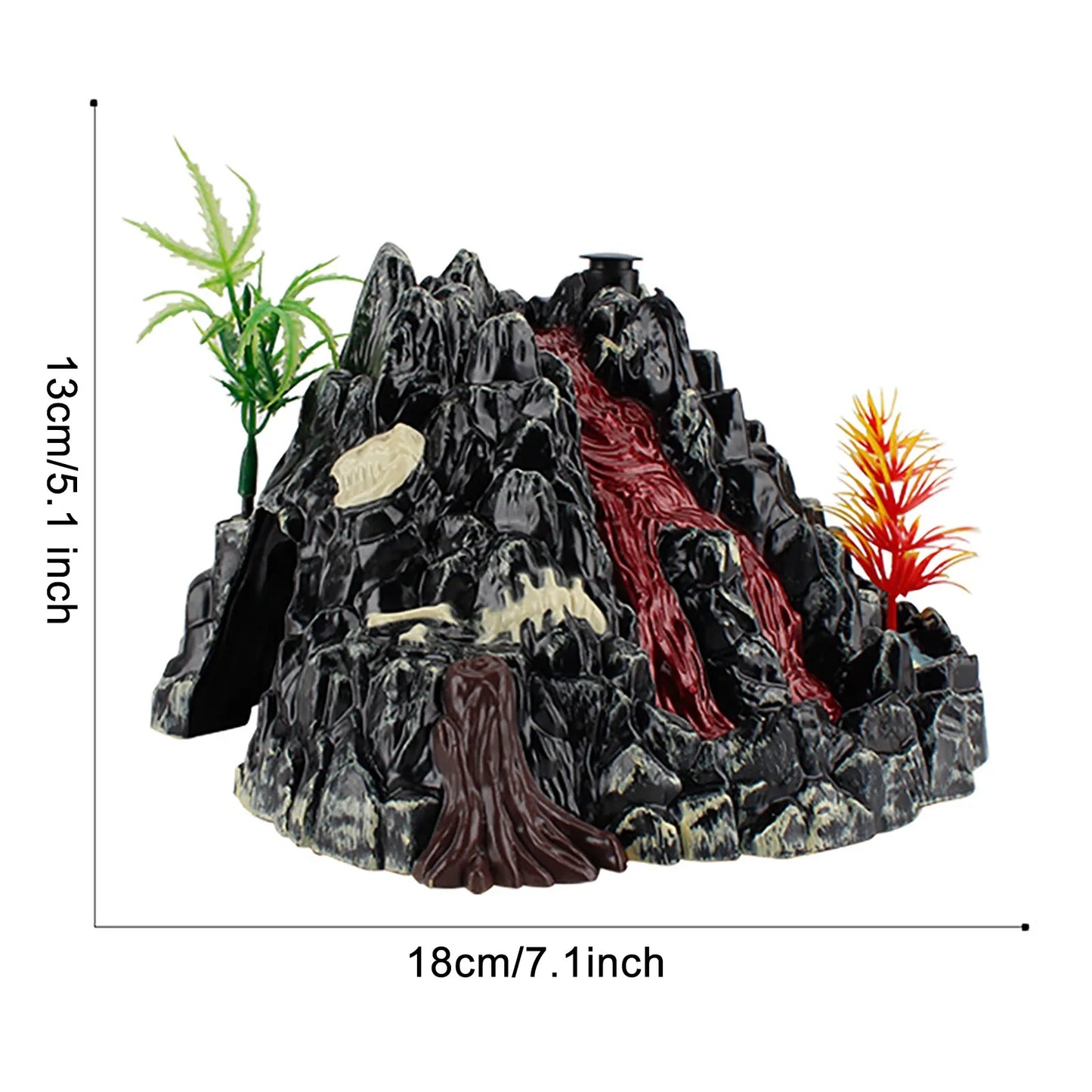 Simulation Volcano Model Spray Light Dinosaur Sound Model Toy Accessories Science Nature Toys Peaceful Pleasures Health and Wellness as show