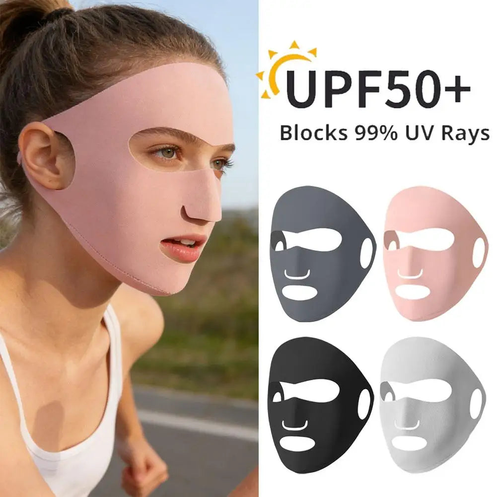 Women's Full Face Sunscreen Mask for Summer UV Protection Peaceful Pleasures Health and Wellness