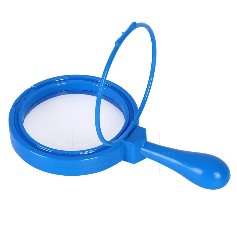 5X Handheld Magnifier Plastic Resin Shatterproof Magnifying Glass for Elementary School, Insect Observation Creative Gift Peaceful Pleasures Health and Wellness
