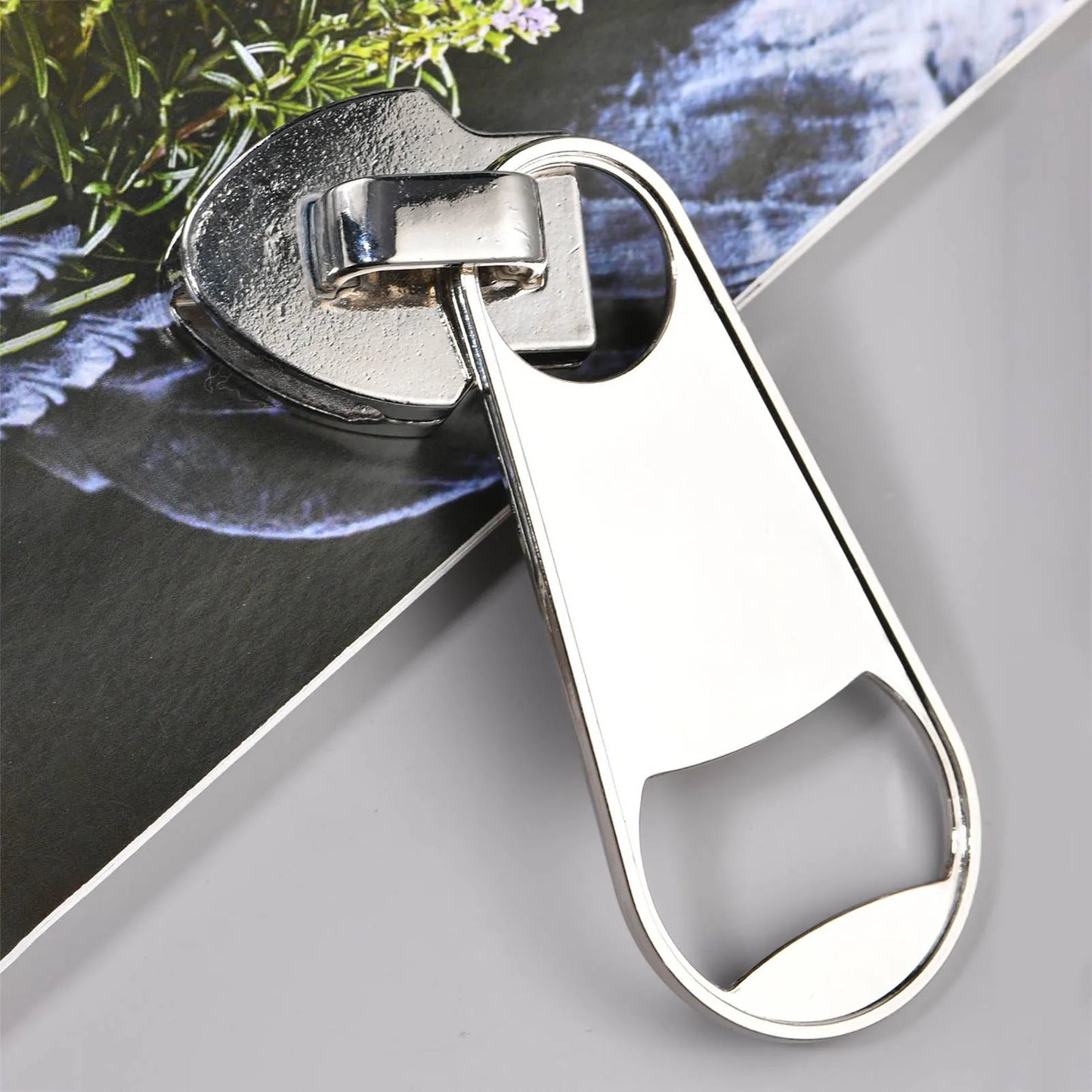 Creative Beer Bottle Opener Multifunctional Large Magnetic Zipper Bottle Opener Suitable for Home Dinner Party Bar Peaceful Pleasures Health and Wellness