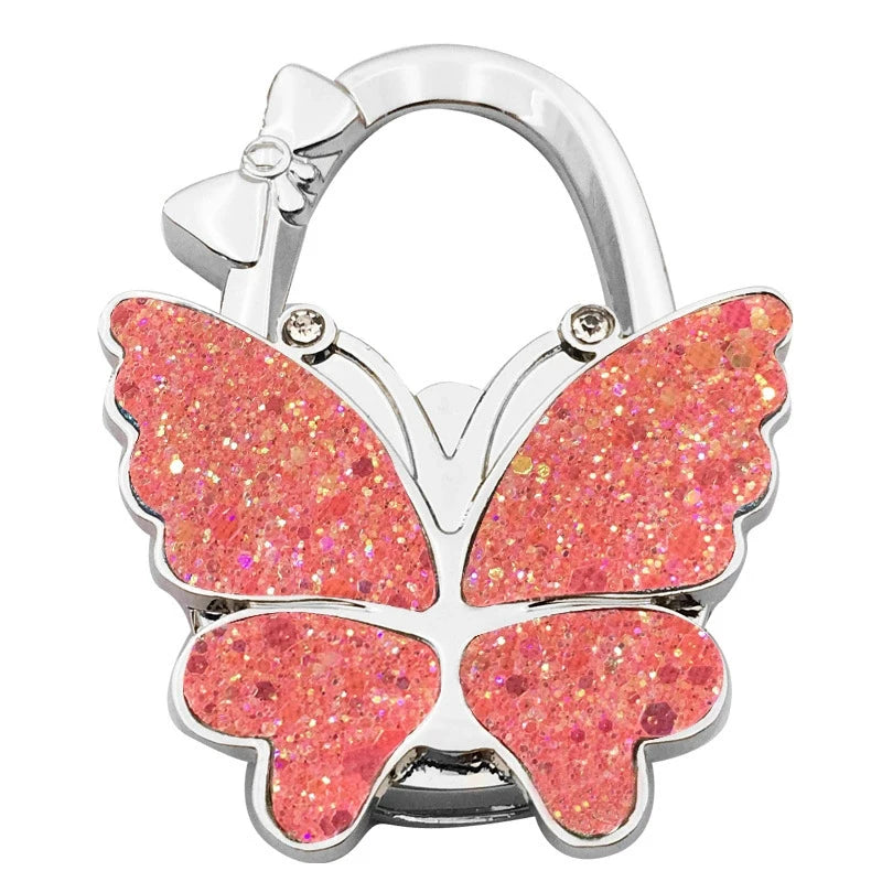 Butterfly Purse Hook – Foldable Handbag Table Hanger for Women