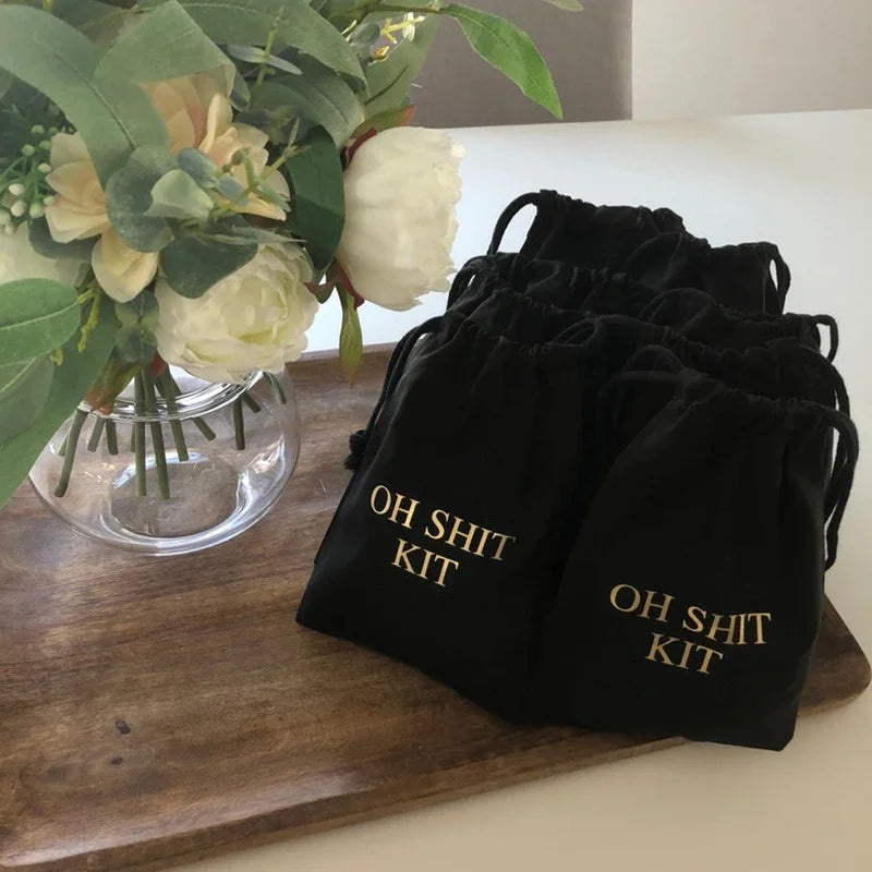 5-Pack Hangover Kit Bags | Bachelorette Bridal Party Gift Party Favor Bags Peaceful Pleasures Health and Wellness