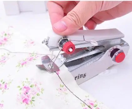 4 Colors 1pc Portable Mini Manual Sewing Machine Simple Operation Sewing Tools Sewing Cloth Fabric Handy Needlework Tool DC05 Peaceful Pleasures Health and Wellness