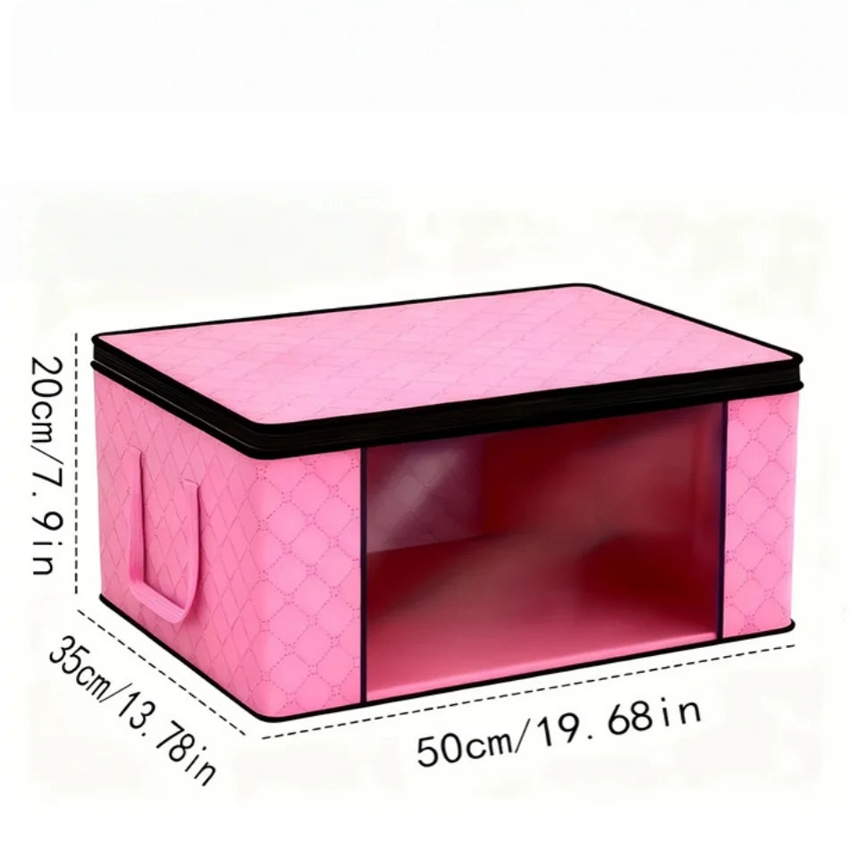 Foldable Clothes Storage Bags with Clear Window | Large Capacity