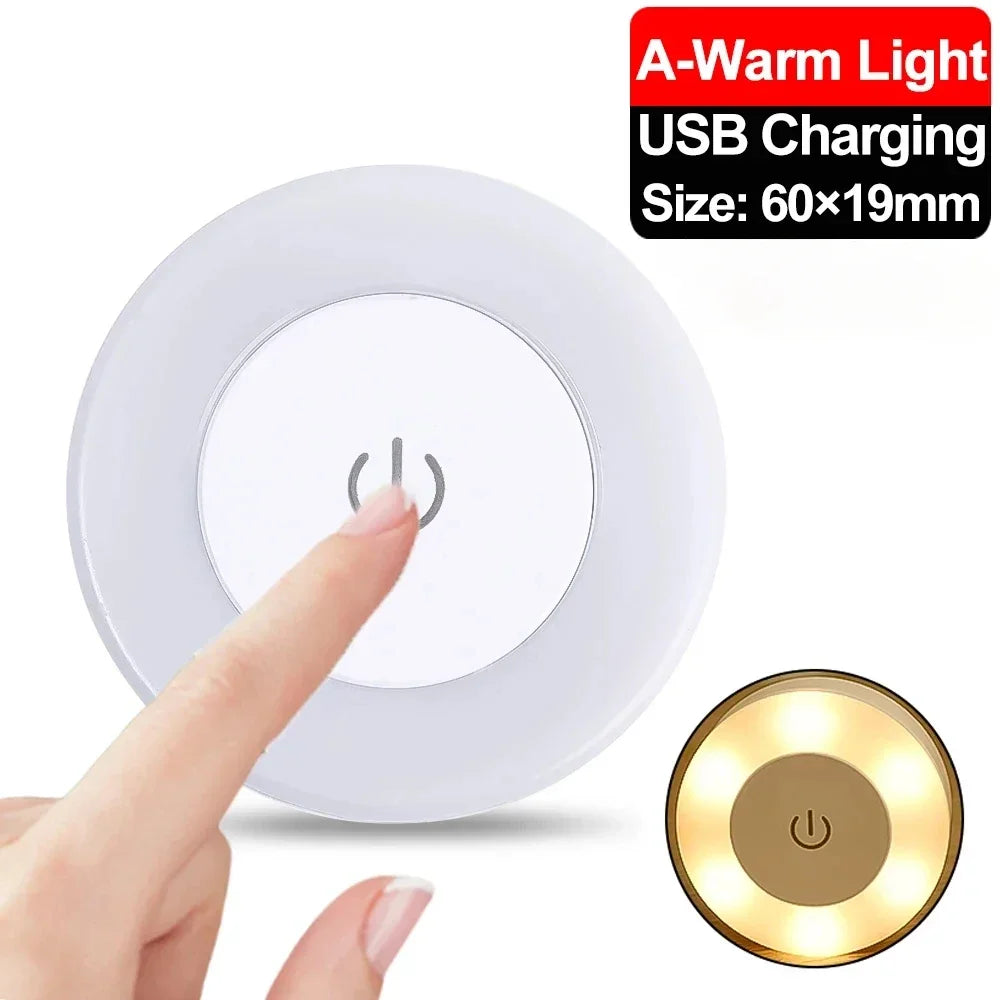 Dimmable USB LED Night Light | Touch Lamp for Bedroom & Home