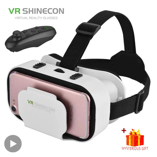 Shinecon VR Headset 3D Glasses for iOS & Android Phones VR Headset Goggles Oasis Select