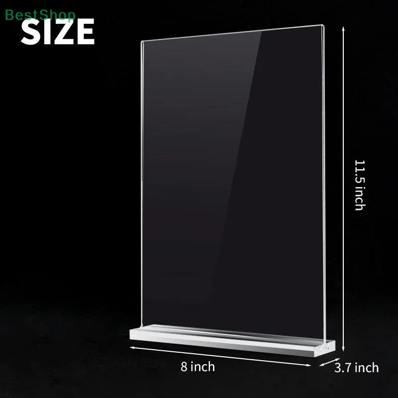 Acrylic Sign Holder A4/A5/A6 Desk Menu & Price Display Stand