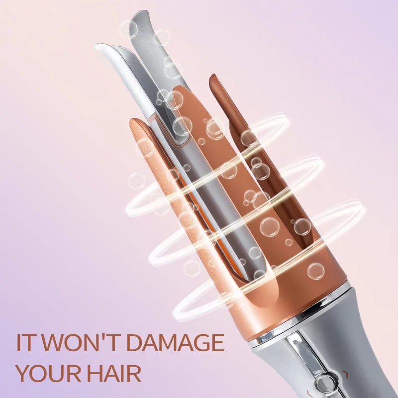 Latest Fashion Auto Rotating Hair Curler with Anti-Tangle Fast Heating Portable for Home Salon & Travel Use Peaceful Pleasures Health and Wellness