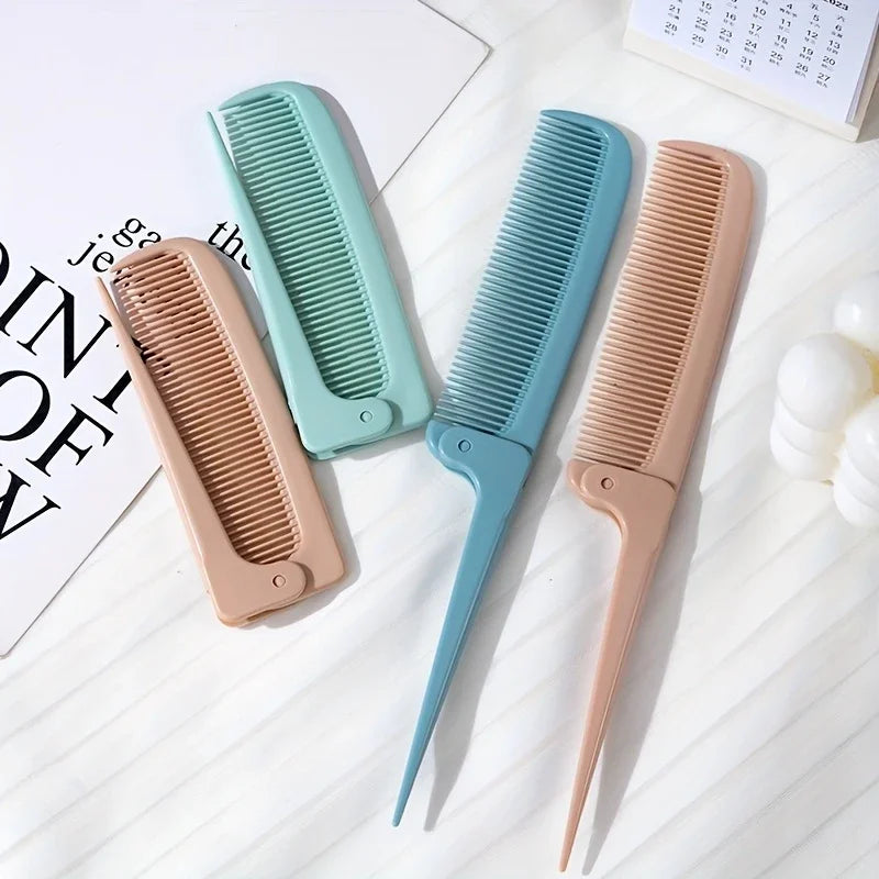 Portable Folding Pocket Comb – Anti-Static Travel Hair Comb Folding Hair Comb Peaceful Pleasures Health and Wellness
