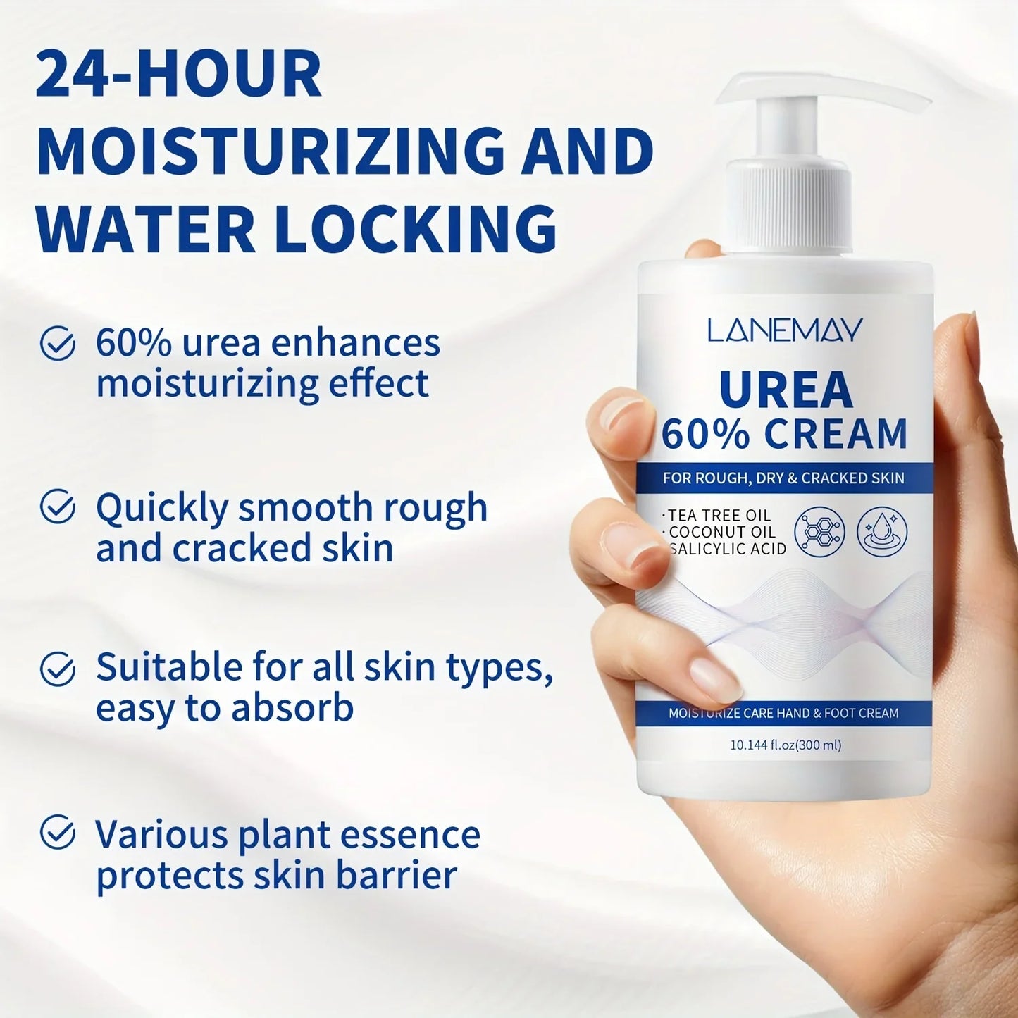 Urea 60% Cream – Hands & Feet Deep Hydration | Tea Tree Oil